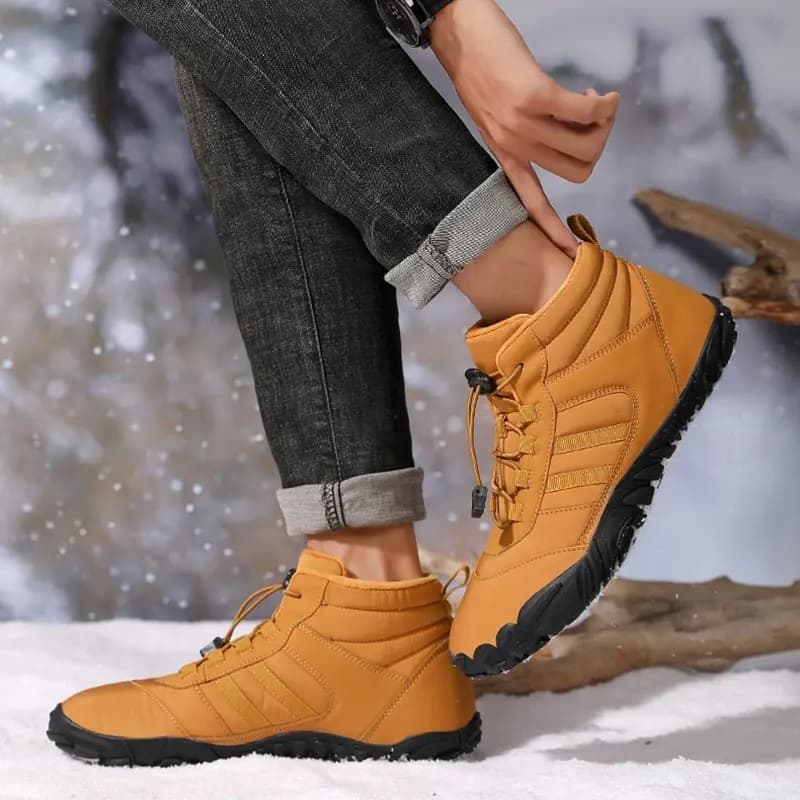 All-Terrain Light Non-Slip Winter Barefoot Shoes Brown (Unisex)