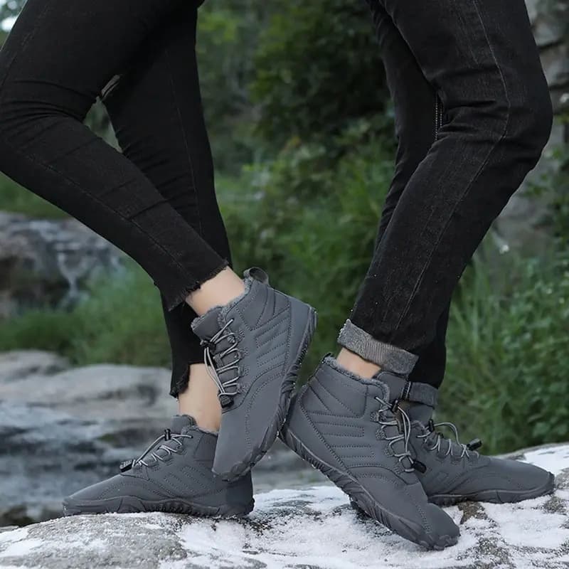 Breathable Light non-slip Winter Barefoot Shoes Gray (Unisex)