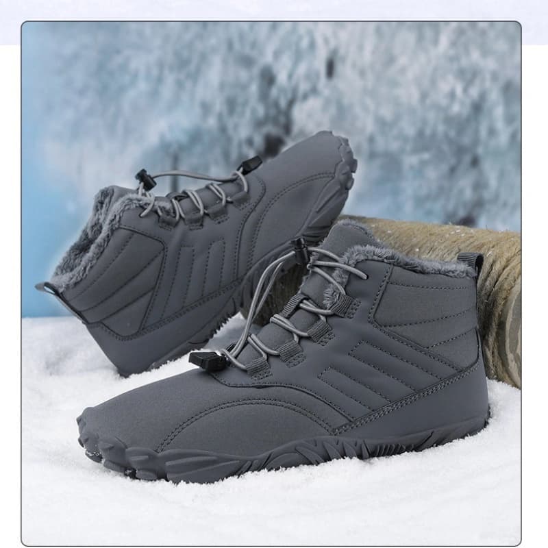Breathable Light non-slip Winter Barefoot Shoes Gray (Unisex)