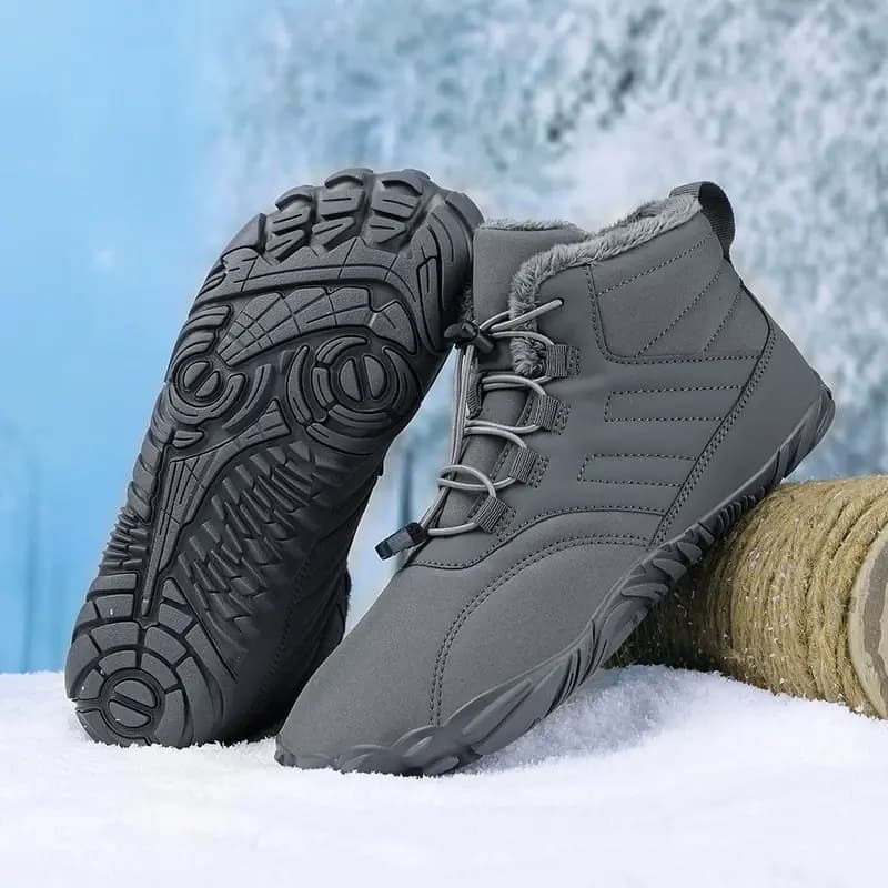 Breathable Light non-slip Winter Barefoot Shoes Gray (Unisex)