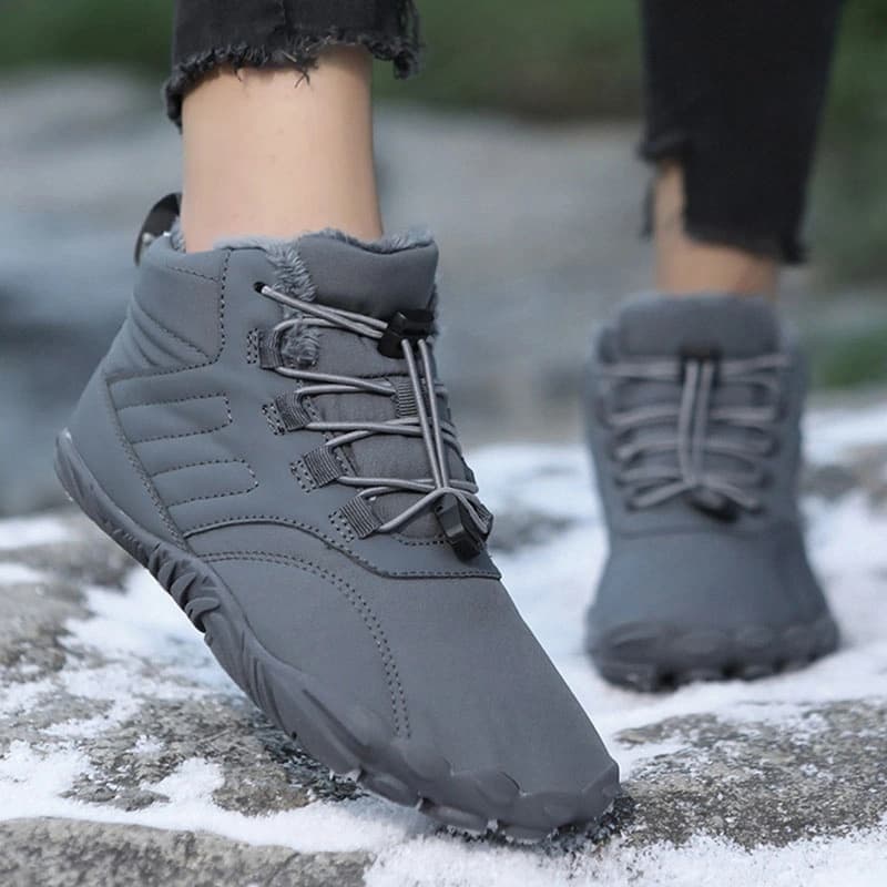 Breathable Light non-slip Winter Barefoot Shoes Gray (Unisex)