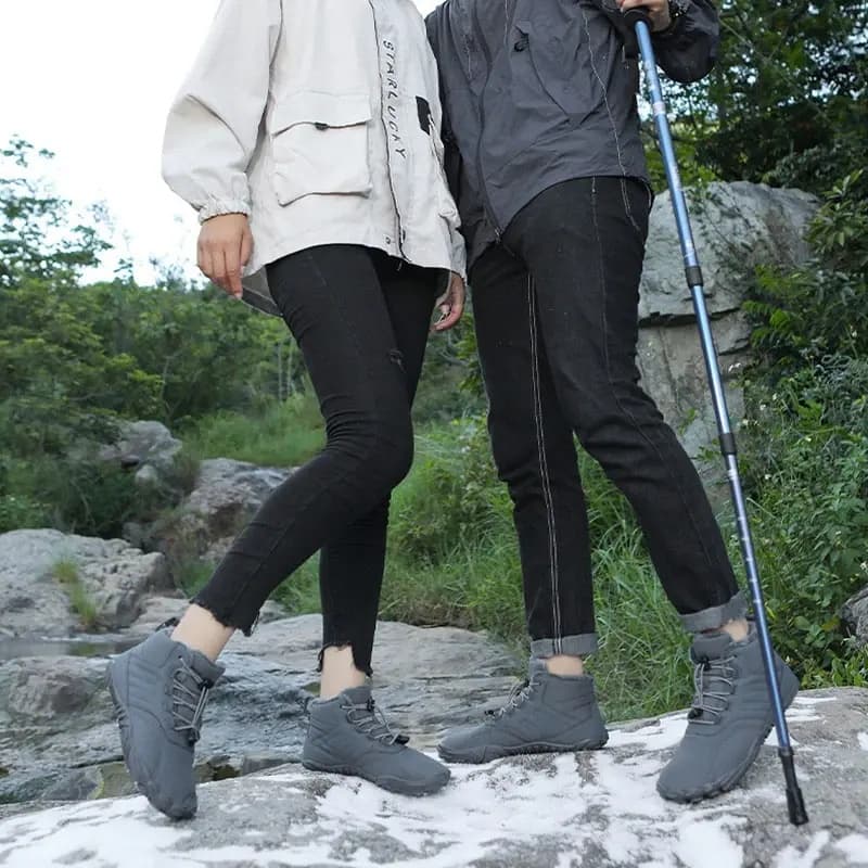 Breathable Light non-slip Winter Barefoot Shoes Gray (Unisex)